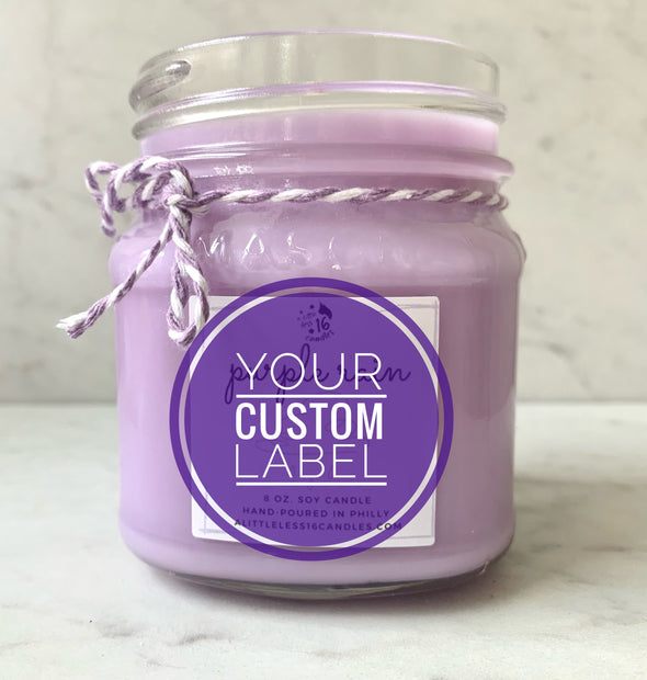 Custom 8 oz. Candle - A Little Less 16 Candles