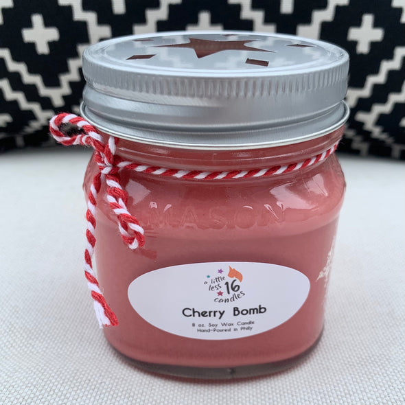 Cherry Bomb 8 oz. Soy Candle - A Little Less 16 Candles