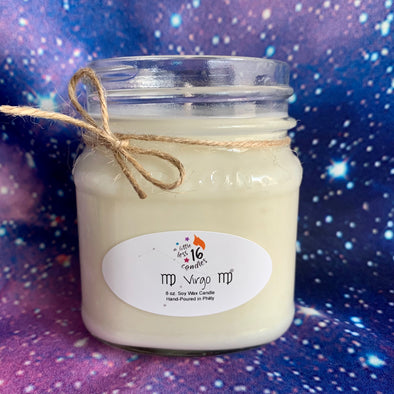 Virgo 8 oz. Soy Candle - A Little Less 16 Candles