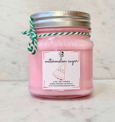Watermelon Sugar 8 oz. Soy Candle - A Little Less 16 Candles