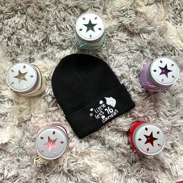 A Little Less 16 Candles Logo Beanie (Collab w/ WitchesStitchcraft) - A Little Less 16 Candles