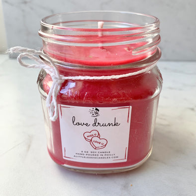Love Drunk 8 oz. Candle - A Little Less 16 Candles