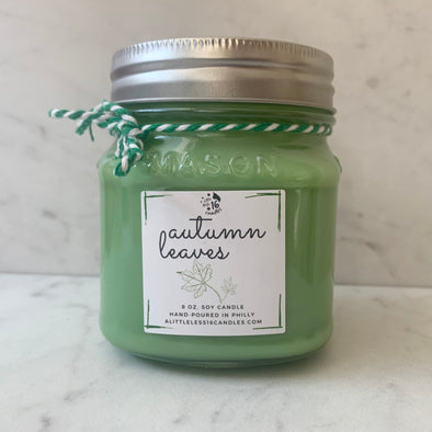 Autumn Leaves 8 oz. Soy Candle - A Little Less 16 Candles