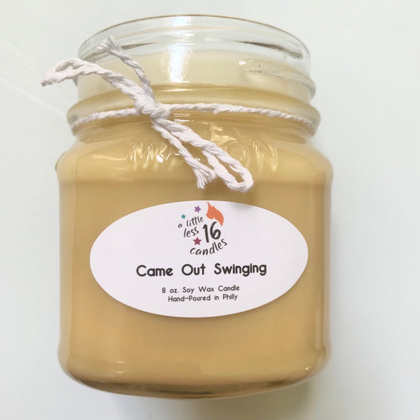 Came Out Swinging 8 oz. Candle - A Little Less 16 Candles